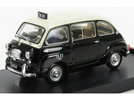 FIAT  600D MULTIPLA TAXI GENOVA 1964  BLACK IVORY/BRUMM 1/43ミニカー