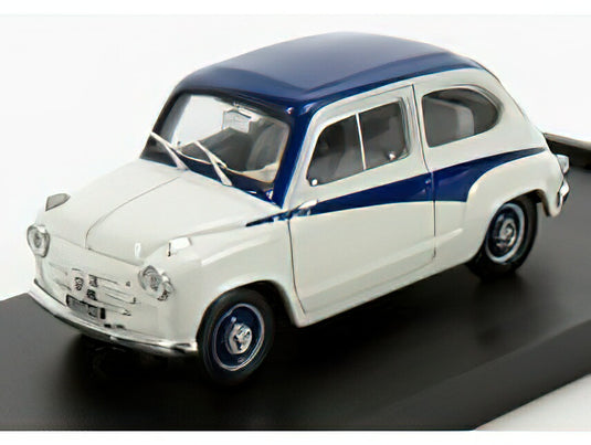 FIAT  600 750 DERIVAZIONE ABARTH 1956  GREY BLUE/BRUMM 1/43ミニカー