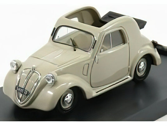 FIAT - 500A TOPOLINO OPEN 1936 - BEIGE/BRUMM 1/43ミニカー