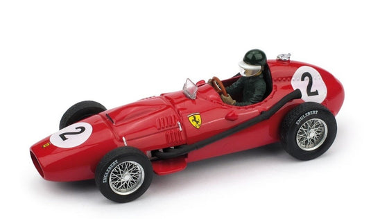 【予約】FERRARI F1 DINO 246 N2 ワールドチャンピオン イギリスGP 2位 1958 マイク・ホーソーン ドライバーフィギュア付き レッド / BRUMM 1/43 ミニカー