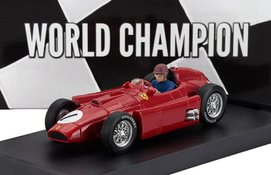 【予約】FERRARI F1 ランチア D50 #1 ワールドチャンピオン イギリスGP優勝 1956 ファン・マヌエル・ファンジオ ドライバーフィギュア付き レッド / BRUMM 1/43 ミニカー