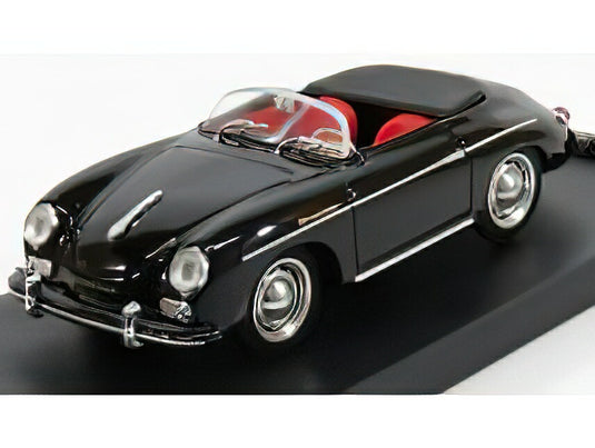 PORSCHE - 356 SPEEDSTER OPEN 1952 - BLACK/BRUMM 1/43ミニカー