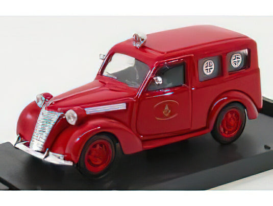 FIAT - 1100 E FIRE ENGINE AMBULANCE - VIGILI DEL FUOCO - RED/BRUMM 1/43ミニカー
