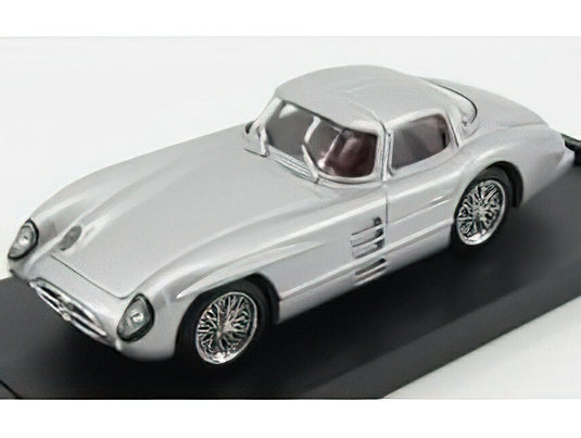 MERCEDES BENZ - 300 SLR COUPE 1955 - SILVER/BRUMM 1/43ミニカー