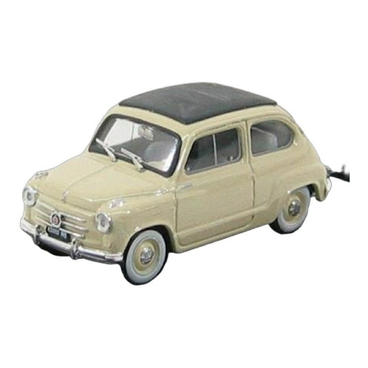 Fiatフィアット 600 1956 クローズドルーフ ベージュ / BRUMM 1/43 ミニカー