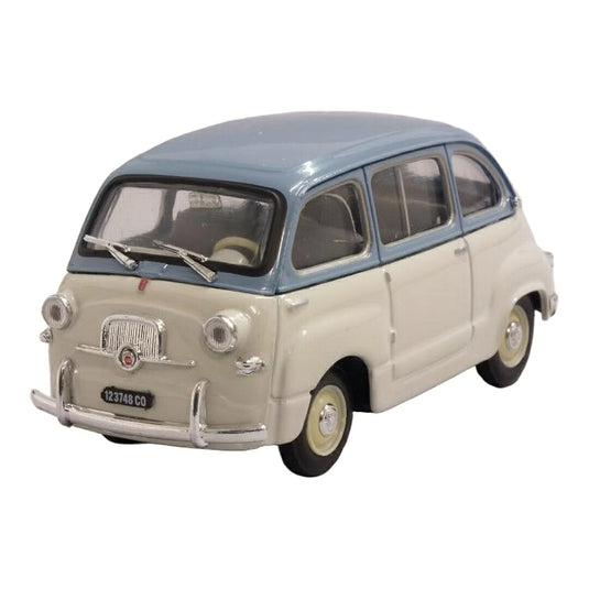 Fiatフィアット 600 Multipla ムルティプラ 1a serie 1956 ブルー/ホワイト / BRUMM 1/43 ミニカー