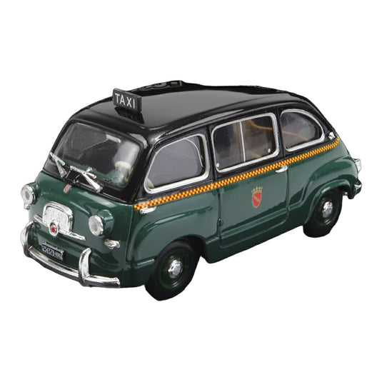 Fiatフィアット 600 ムルティプラ Iシリーズ タクシー ローマ 1956 グリーン/ブラック / BRUMM 1/43 ミニカー
