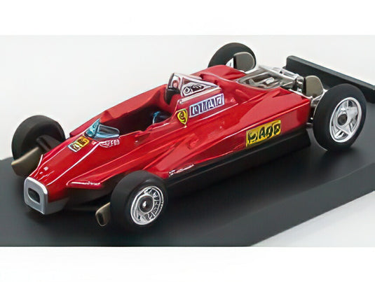 FERRARI F1 126C2 27号車 2位 サンマリノ イモラGP 1982 ジル・ヴィルヌーヴ ムレット Tカー レッド/ BRUMM 1/43 ミニカー