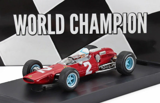 【予約】2026年発売予定FERRARI F1 158 #2 ワールドチャンピオン イタリアGP優勝 1964 ジョン・サーティース ドライバーフィギュア付き レッド / BRUMM 1/43 ミニカー