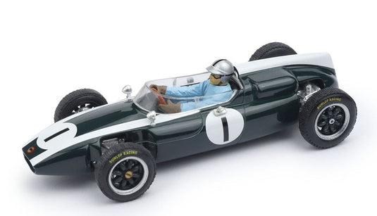 COOPER F1 T53 N 1 優勝 イギリスGP 1960 ジャック・ブラバム ドライバーフィギュア付 グリーン / BRUMM 1/43 ミニカー