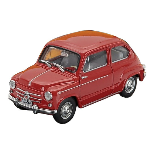 Fiatフィアット 600D ベルリーナ 1960 レッド / BRUMM 1/43 ミニカー