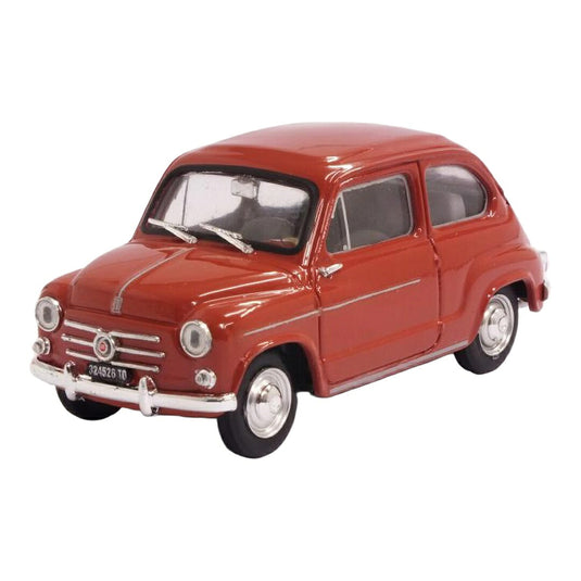 Fiatフィアット 600D ベルリーナ 1960 レッド / BRUMM 1/43 ミニカー