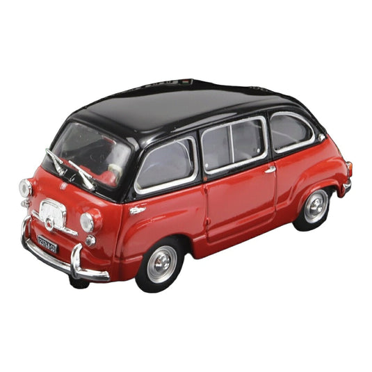 Fiatフィアット 600 D ムルティプラ 1960 レッド ブラック / BRUMM 1/43 ミニカー