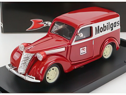FIAT 1100 E バン モービルガス 1956 レッド ホワイト/ BRUMM 1/43 ミニカー