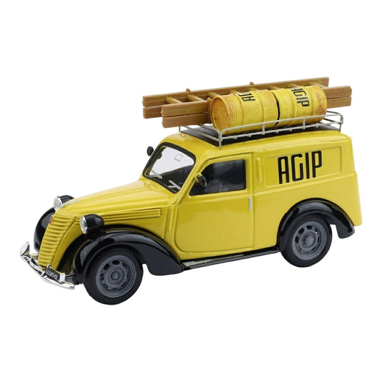 Fiatフィアット 1100 Furgone AGIP Petroli ジェノヴァ 1950 イエロー / BRUMM 1/43 ミニカー