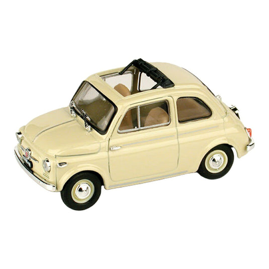 Fiatフィアット Nuova 500 Tetto Apribile 1959 オープン アイボリー / BRUMM 1/43 ミニカー