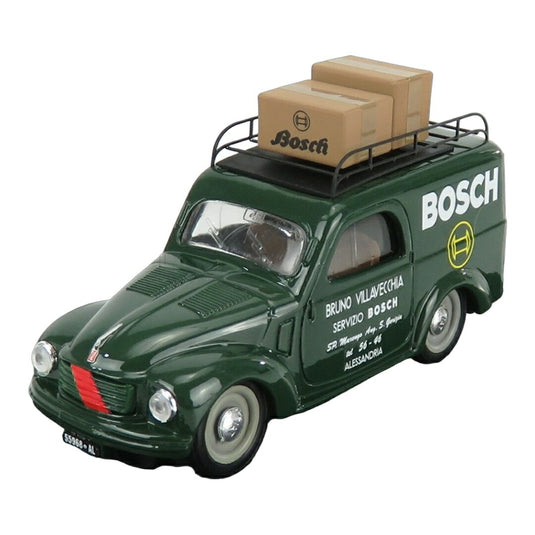 Fiatフィアット 500C バン BOSCH ALESSANDRIA 1950 グリーン SERIE CAROSELLO ITALIANO / BRUMM 1/43 ミニカー