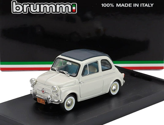 FIATフィアット 500 Nuovaヌオーヴァ Closedクローズド 1958 Grigio Chiaroグリジオキアーロ Light Greyライトグレー / BRUMM 1/43 ミニカー