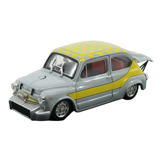 Fiatフィアット 600 Abarthアバルト 1000 Corsaコルサ Ufficiale Gr.5 1958 グレー イエロー / BRUMM 1/43 ミニカー