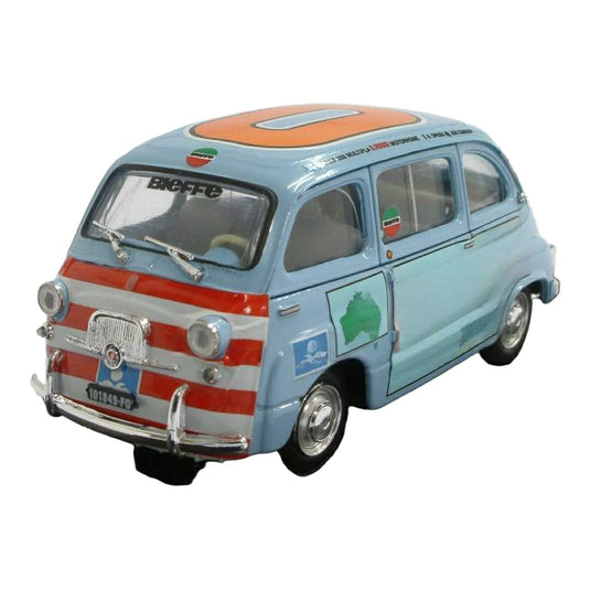 Fiatフィアット 600D Multipla Graziano Rossi モーターホーム 1960 ライトブルー 0 / BRUMM 1/43 ミニカー