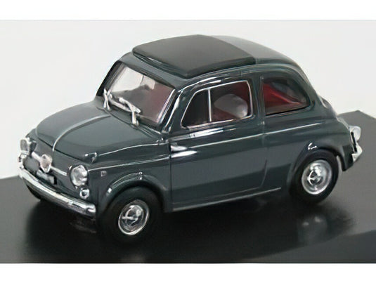 FIAT - NUOVA 500D 1960 TETTO CHIUSO - CLOSED - DARK GREY/BRUMM 1/43ミニカー