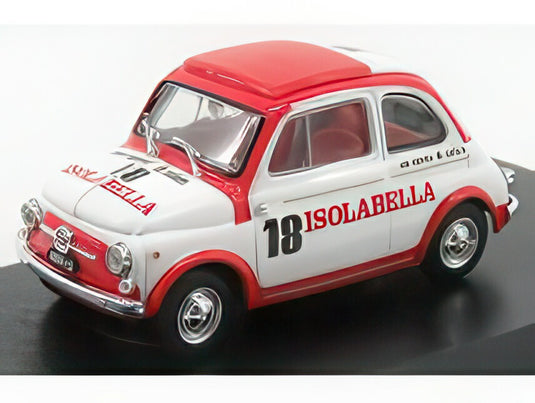 FIAT ヌオーヴァ 500D アマーロ イゾラベッラ 1960 ホワイト レッド/ BRUMM 1/43 ミニカー