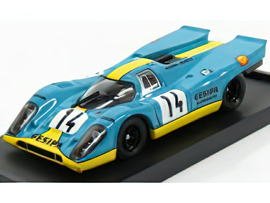 PORSCHE - 917K TEAM GESIPA RACING N 14 1000Km MONZA 1970  NEUHAUS - KELLENERS N 14 - BLUETTE YELLOW/BRUMM 1/43ミニカー