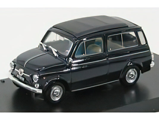 FIAT - 500 GIARDINIERA - TETTO CHIUSO - CLOSED ROOF 1960 - BLUE/BRUMM 1/43ミニカー