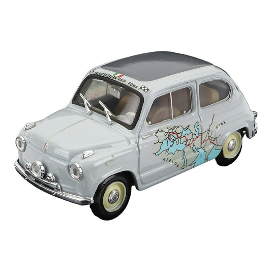 Fiatフィアット 600 ラリーレイド ローマ-カルカッタ 1955 グレー / BRUMM 1/43 ミニカー