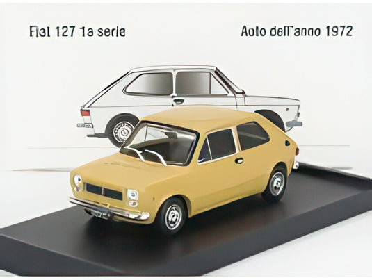 FIAT 127 1シリーズ 1971 ブラック内装 ジャッロタヒチ イエロー/ BRUMM 1/43 ミニカー