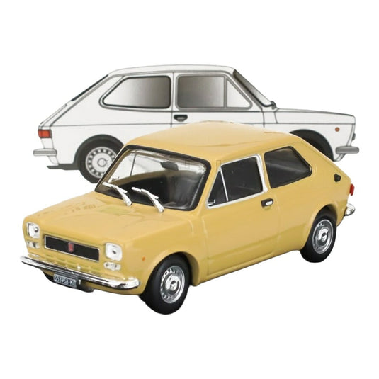 Fiatフィアット 127 1a serie 1971 イエロー / BRUMM 1/43 ミニカー