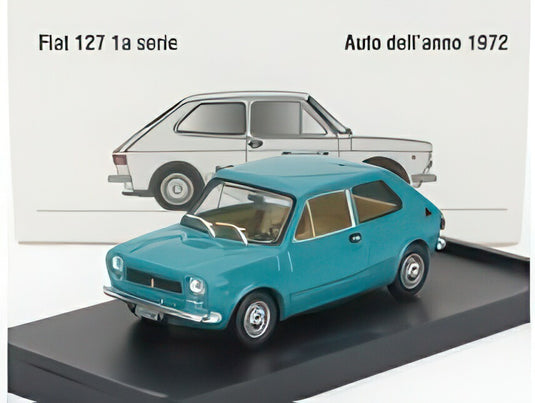 FIAT 127 1シリーズ 1971 ベージュ内装 ヴェルデラーゴ グリーン/ BRUMM 1/43 ミニカー