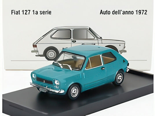 FIAT 127 1シリーズ 1971 ベージュインテリア ヴェルデ・ラーゴ グリーン/ BRUMM 1/43 ミニカー