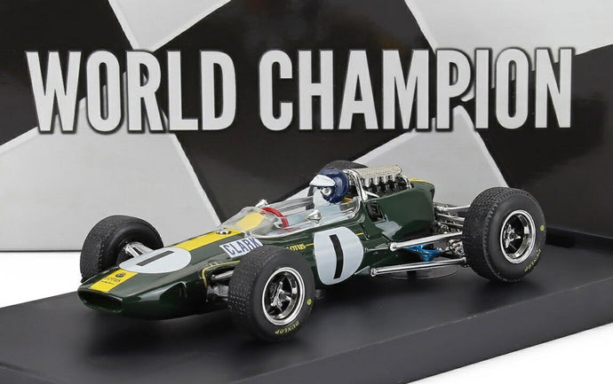 【予約】2026年発売予定LOTUS F1 33 #1 ワールドチャンピオン ドイツGP優勝 1965 ジム・クラーク ドライバーフィギュア付き グリーン/イエロー / BRUMM 1/43 ミニカー