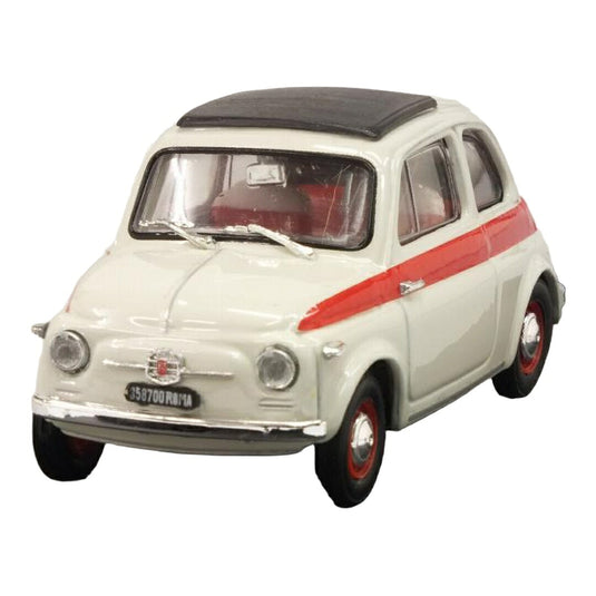 Fiatフィアット Nuova 500 Tetto Apribile 1959 Sport 2a Serie クローズド ホワイト / BRUMM 1/43 ミニカー