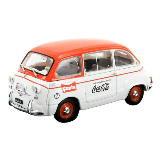 Fiatフィアット 600D Multipla Fanta Coca-Cola 1961 ホワイト/オレンジ