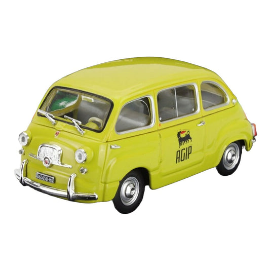 Fiatフィアット 600D Multipla Multipla Commerciale AGIP 1960 イエロー / BRUMM 1/43 ミニカー