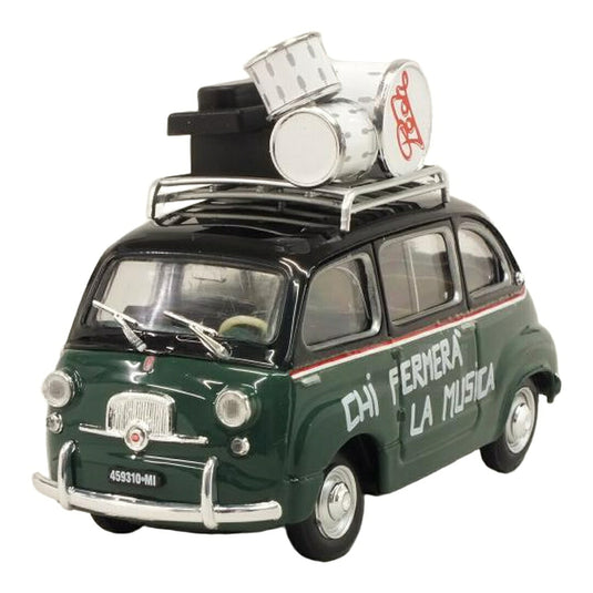 Fiatフィアット 600 Multipla 50周年記念 POOH 1966-2016 Chi fermera la musica 特別限定版 / BRUMM 1/43 ミニカー
