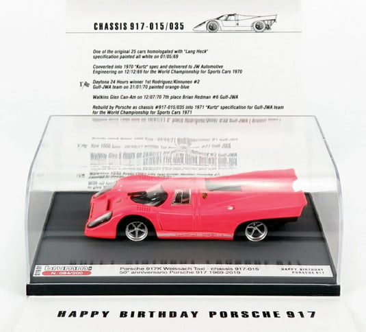 Porscheポルシェ 917K 50周年記念 1969-2019 蛍光オレンジ 200台限定 / BRUMM 1/43 ミニカー