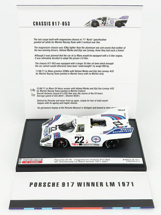 Porscheポルシェ 917K 4.9L Martini Racing
