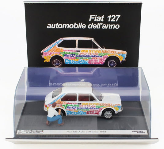 Fiatフィアット 127 1シリーズ 1972 カーオブザイヤー 1972 ホワイト 200台限定 / BRUMM 1/43 ミニカー