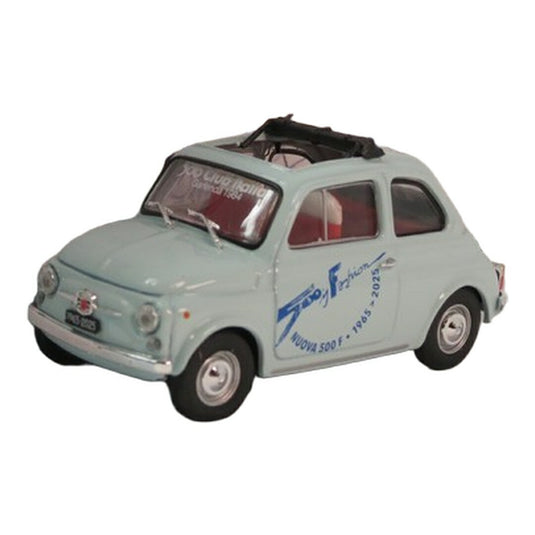 Fiatフィアット 500 F 1965 2025 500 Club Italia ライトブルー / BRUMM 1/43 ミニカー