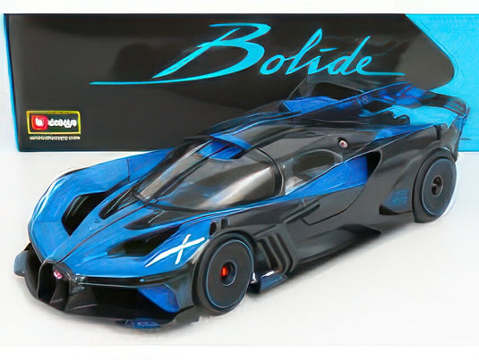 BUGATTI BOLIDE W16 8.0 FOURTURBO 1850hp 500km/h 2020 BLUE BLACK/BBurago 1/18ミニカー