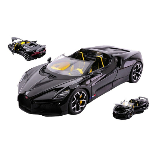 Bugattiブガッティ W16 ミストラル カブリオレ ブラック / Bburago 1/18 ミニカー