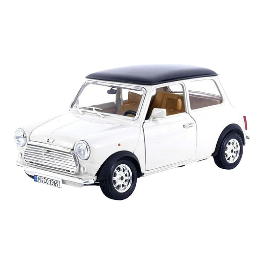 ミニクーパー 1969 ホワイト / Bburago 1/16 ミニカー