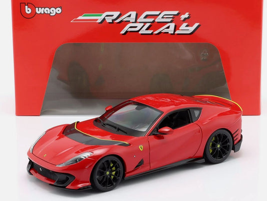 FERRARI - 812 COMPETIZIONE 2021 - ROSSO CORSA - RED/BBURAGOブラゴ 1/18ミニカー