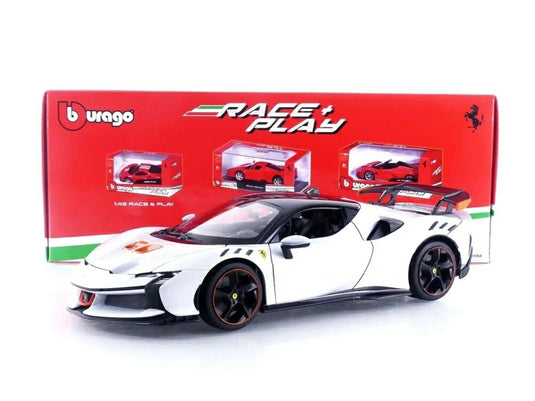 フェラーリ SF90XX ストラダーレ 2024 ホワイト / Bburago 1/18 ミニカー