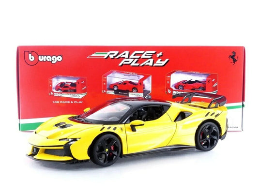フェラーリ SF90 XX ストラダーレ 2024 イエロー / Bburago 1/18 ミニカー
