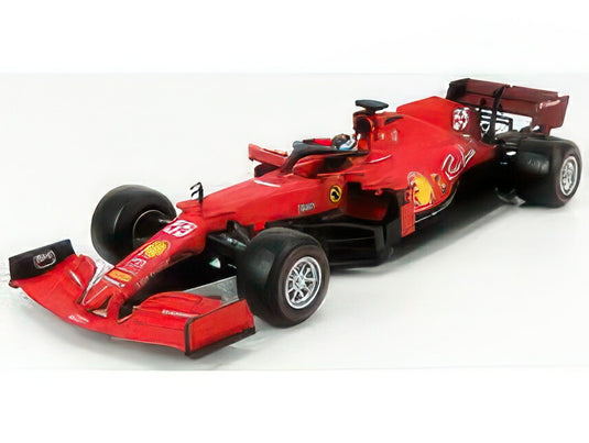 FERRARI F1 SF21 TEAM SCUDERIA FERRARI MISSION WINNOW N 55 SEASON 2021 CARLOS SAINZ JR. MATT RED/BBurago 1/18ミニカー