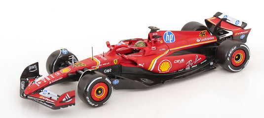 Ferrariフェラーリ SF-24 Winnerウィナー GP MonzaイタリアGP 2024 Leclercルクレール / Bburago 1/18 ミニカー